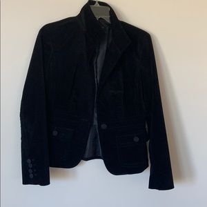 Black velvet like blazer